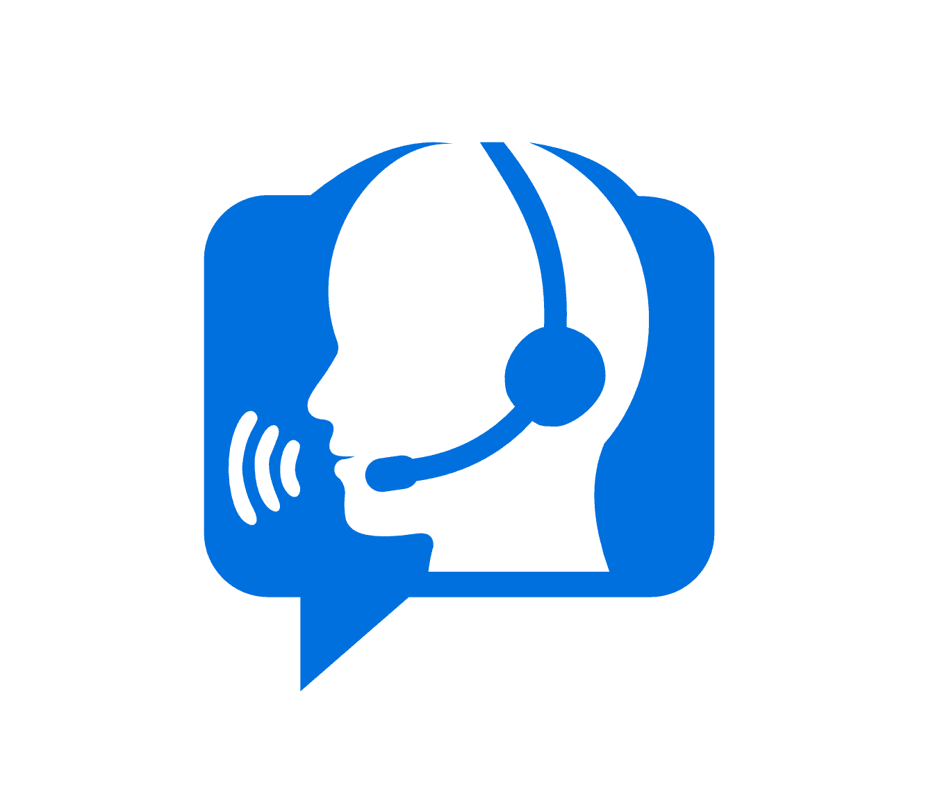 Logo ikon SOTAGLE — asisten layanan pelanggan dengan headset dalam gelembung chat